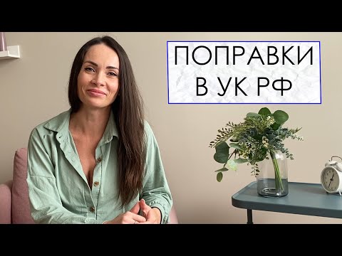 ПОПРАВКИ В УК РФ