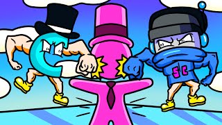 We Take Steroids and Beat Up the Boss in Stick it to the Stick Man Multiplayer screenshot 5