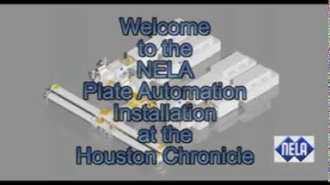 NELA PrePress Plate Automation System at The  Houston Chronicle