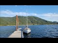 2nd sail Yale Lake, WA Com-Pac Sun Cat 17 pocket yacht trailer sailor gaff rigged catboat sailboat