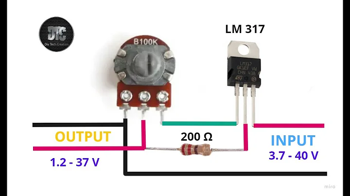 Best adjustable Voltage regulator using LM317
