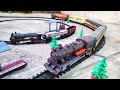 Model Train : Railcar series classic steam train / asmr train and rail assembly