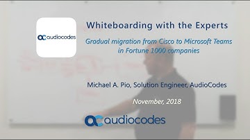 Gradual migration from Cisco to Microsoft Teams in Fortune 1000 companies