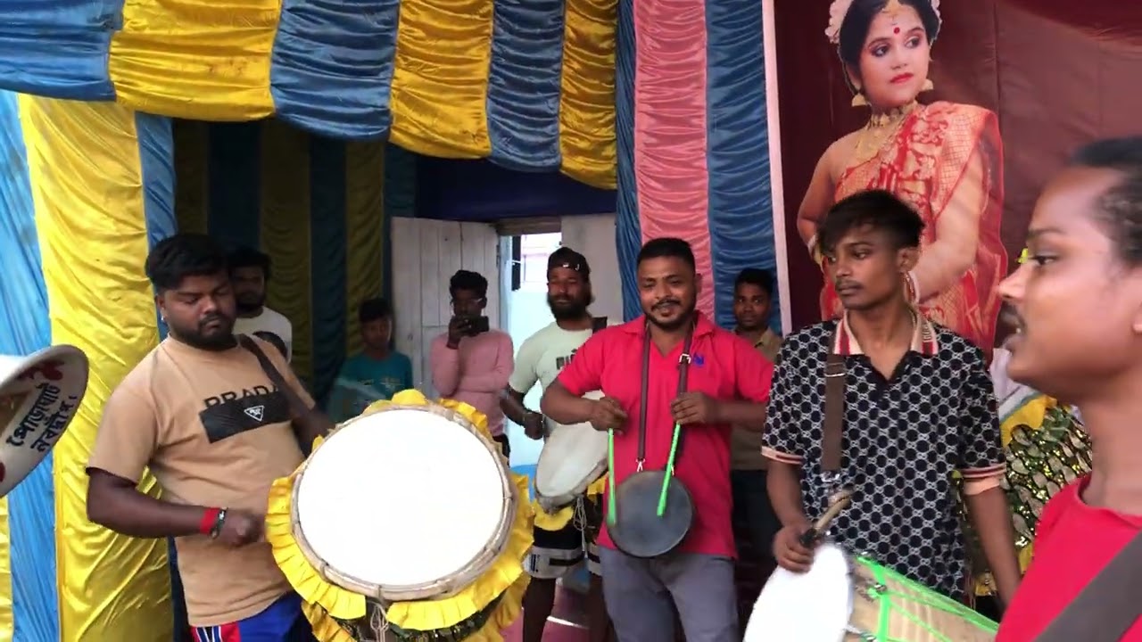 NABADWIP SARASWATI PUJA 2K25 (RAJ DHOL TASHA) PLAYED AN BEAUTIFUL SONG @NABADWIP YOUNG STAFF CLUB﻿🔥﻿