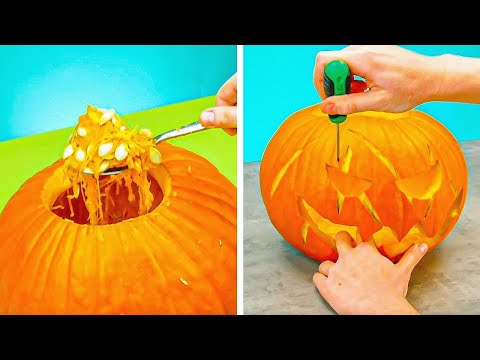 Video: 10 DIY Halloween Kürbis, der Ideen verziert