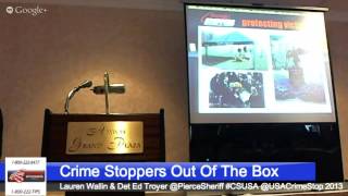 Crime Stoppers Out Of The Box By @PierceSheriff