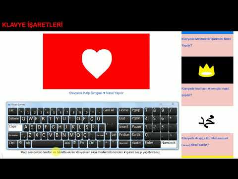 Klavyede Kalp Simgesi ♥ Nasıl Yapılır ?  How to Make Heart Symbol ♥ on Keyboard?