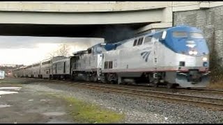 Amtrak 14 Northbound @ Johnson Creek (HD)