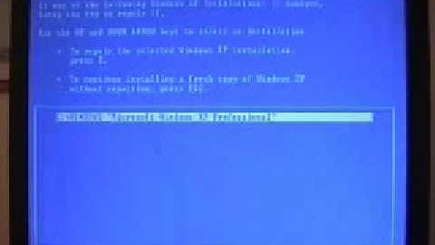 How to Format and Reinstall Windows xp