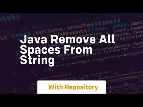 java remove all spaces from string