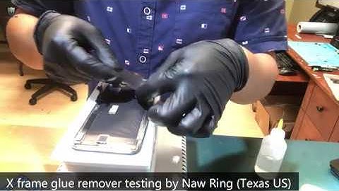 iPhone X frame glue remover testing for separating bezel frame easily by Naw Ring