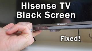 How to Fix Hisense TV Black Screen