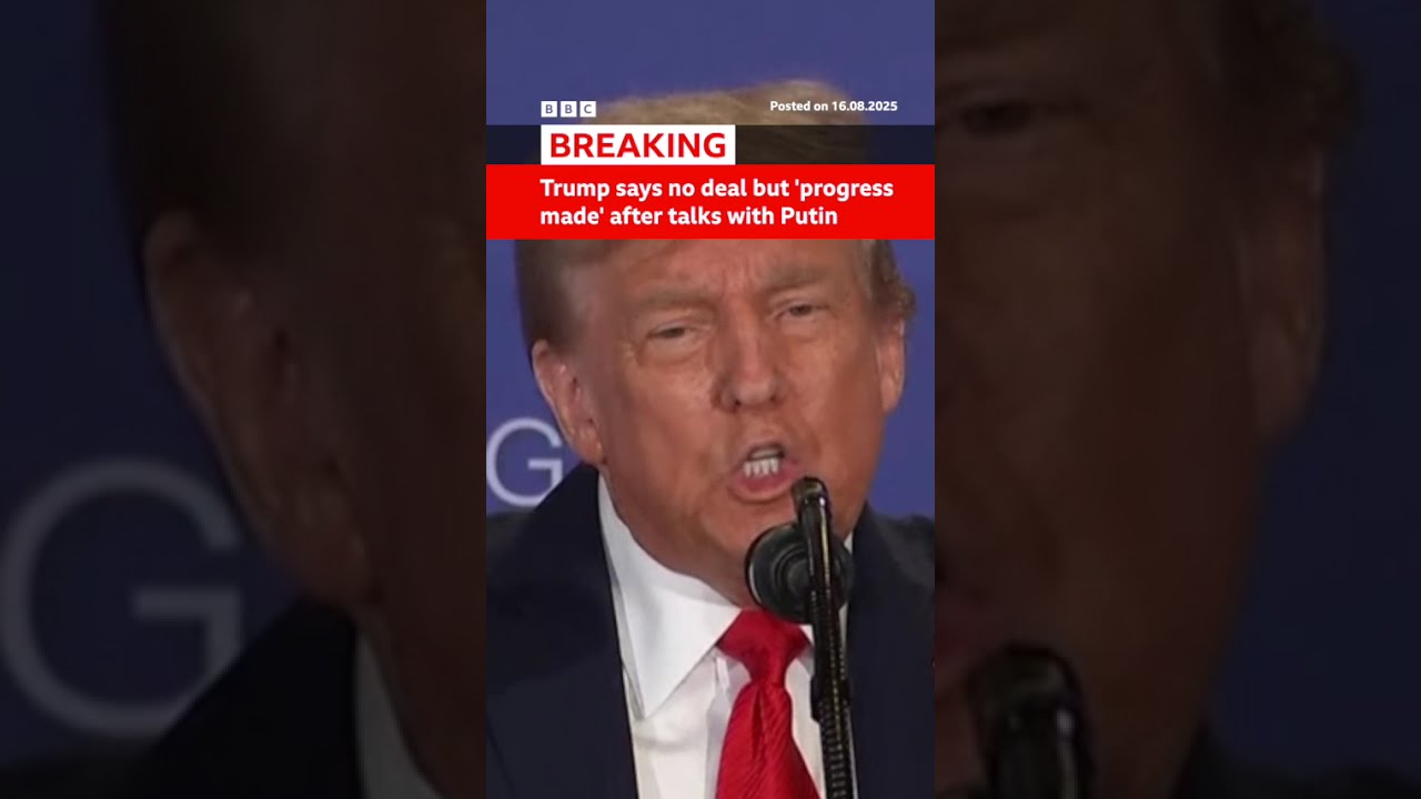 Donald Trump Says We Didn T Get There After Ukraine Talks With Vladimir Putin BBCNews