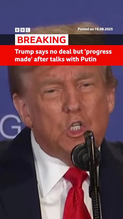 Donald Trump says “we didn’t get there” after Ukraine talks with Vladimir Putin. #BBCNews