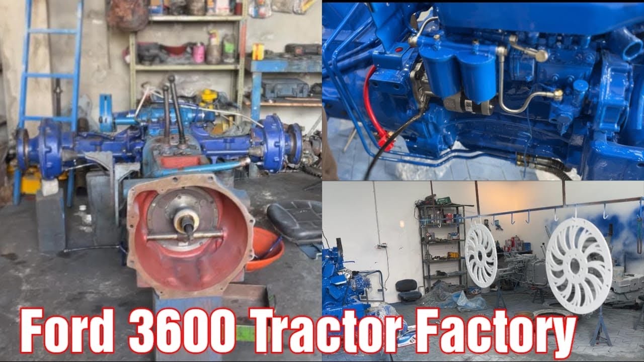 Old Tractor Restoration Company Project Start | Ford 3600 Paint Job ...