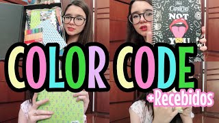 MEU COLOR CODE+RECEBIDOS(Mapa Papelaria)|Lauraa Menezes💕
