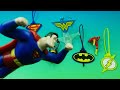 1998 DC SUPER HEROES HANGERS SET OF 4 SUBWAY COLLECTIBLES VIDEO REVIEW