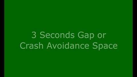 3 Seconds Gap - Crash Avoidance Space #3secondsgap #driving