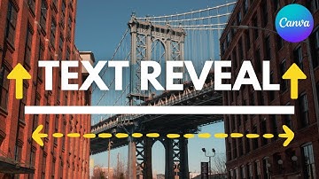 Text Reveal Animation Effect - Canva Tutorial