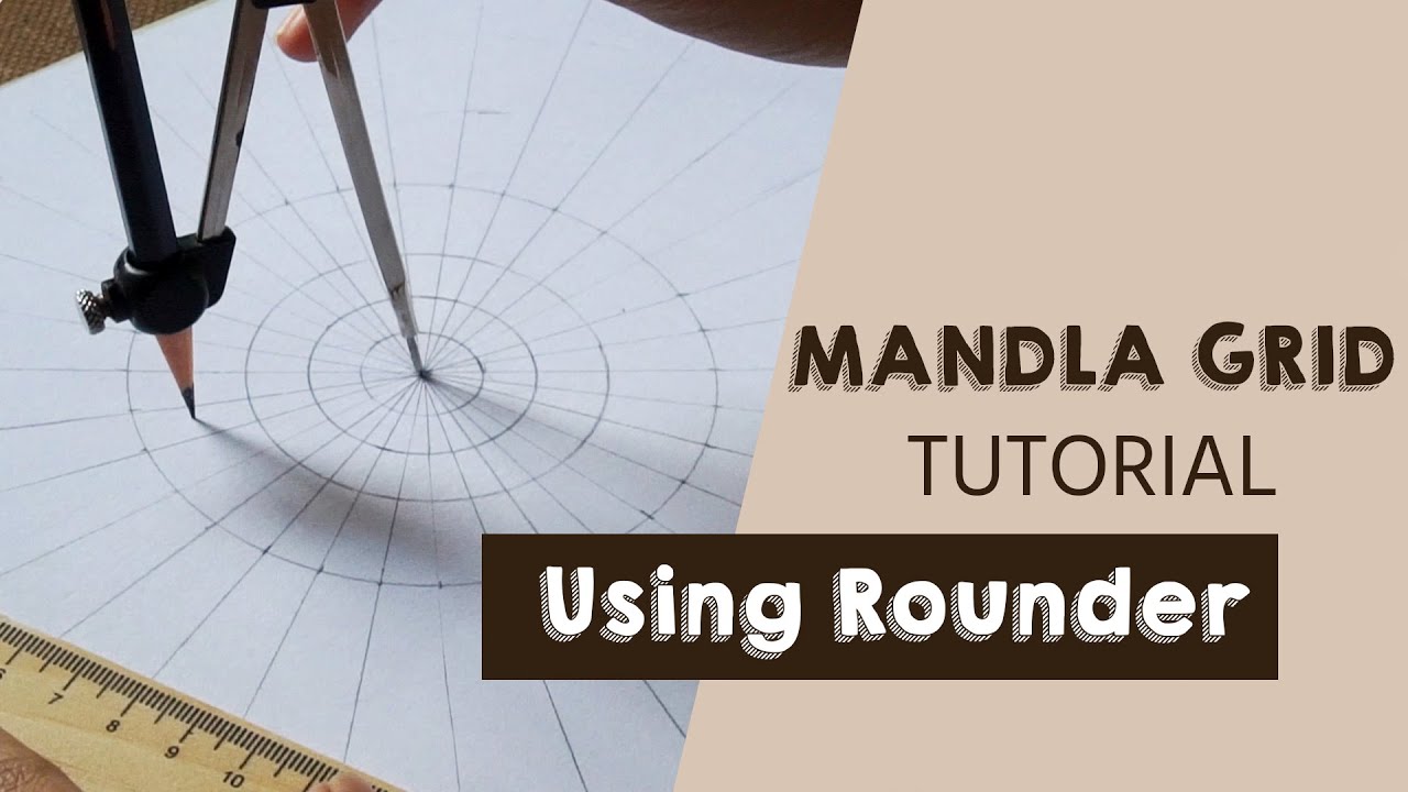 HOW TO DRAW MANDALA GRID | Step by step | easy tutorial | Mandala art ...