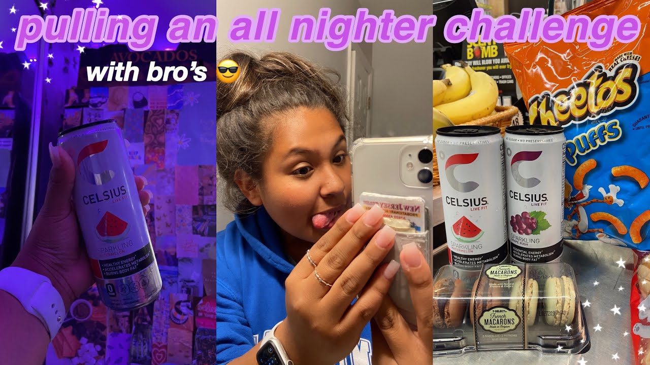 trying to pull an all nighter challenge with my brothers :p - YouTube