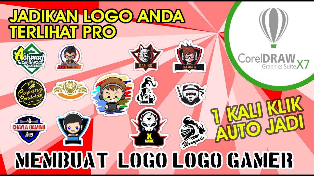  desain  logo  untuk gamer coreldraw  x7  YouTube