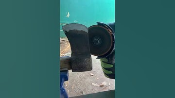Sharpening Axe with Angle Grinder 🔥 | Tool Sharpening Tips | DIY Axe Blade Grind