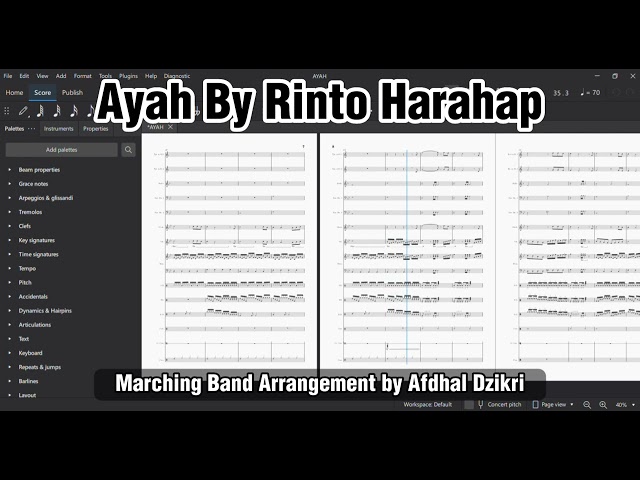 Ayah by Rinto Harahap | Marching Band Arrangement by Afdhal Dzikri class=