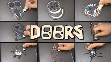 Roblox Doors 👁 Pancake art - EYES, JACK, AMBUSH, Figure, SEEK, RUSH, SCREECH