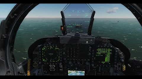 DCS World -- F-18 Hornet Carrier Landing Practice