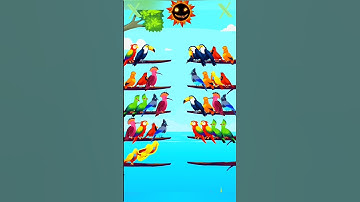 Bird Sort Color Puzzle Gameplay Walkthrough#shorts#game @cocohindiyt @LOKESHGAMER @PozziGamer