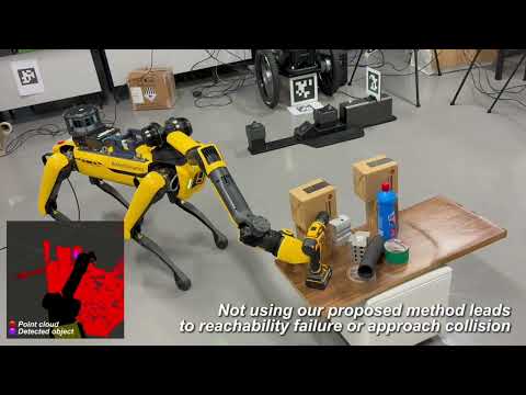 Language-Guided Grasping under Partial Observation for Mobile Manipulation in Field Inspection