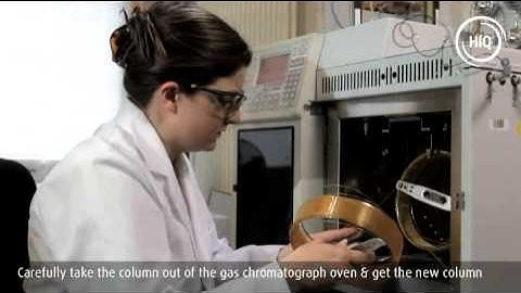 Changing the column in a gas chromatograph
