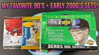 Some of My Favorite 90's & Early 2000's Sets - Nostalgic Baseball Cards!