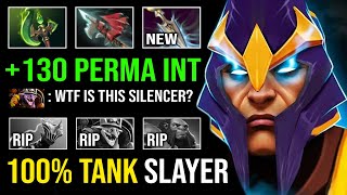 100% TANK SLAYER +130 Perma INT Brutal Parasma AoE Glaives Shred Everyone Like Paper Silencer Dota 2