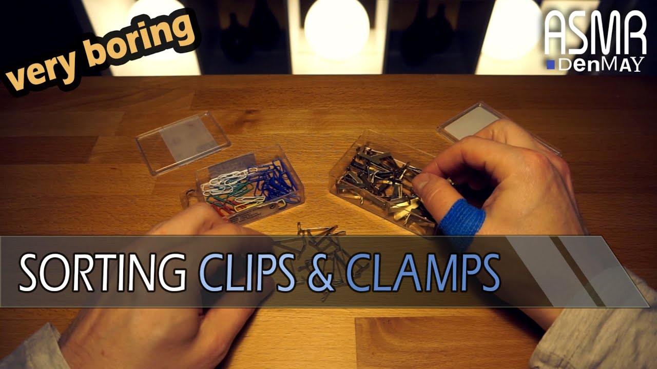 ASMR • Sorting Clips & Clamps • Boring You To Sleep 😴 (NO TALKING ...