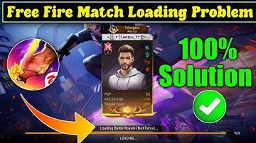 HOW TO SOLVE MATCH LOADING SCREEN PROBLEM IN TELUGU | FREE FIRE MATCH LOADING PROBLEM | FF IN TELUGU