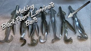 Making Soft Plastics   Black Pearl Laminate with gold flake screenshot 5