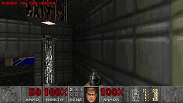 Doom - E1M1 - Hangar (Hurt Me Plenty, All Secrets)