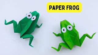 How To Make Jumping Paper Frog Toy For Kids / Moving Paper Toys / Paper Craft Easy / KIDS crafts