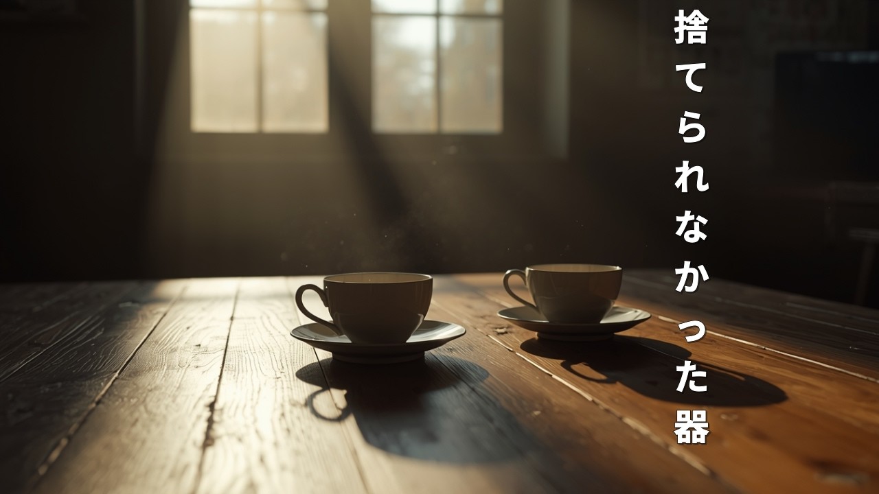 捨てようとした古いカップ。向かいの空席が教えてくれた、人生の忘れ物。【朗読エッセイ】