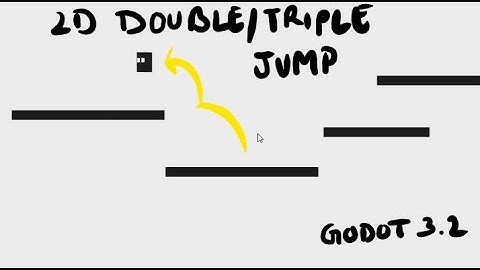 2D Double/Triple Jump Platformer Controller-- Godot Tutorial 2D