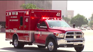 LAFD Rescue 41 Transporting