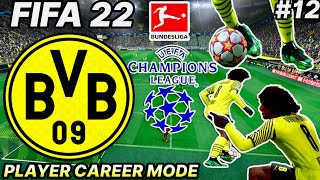 FIFA 22 | OUR CHAMPIONS LEAGUE DEBUT AT 18 ? | BORUSSIA DORTMUND PLAYER CAREER MODE | PS5