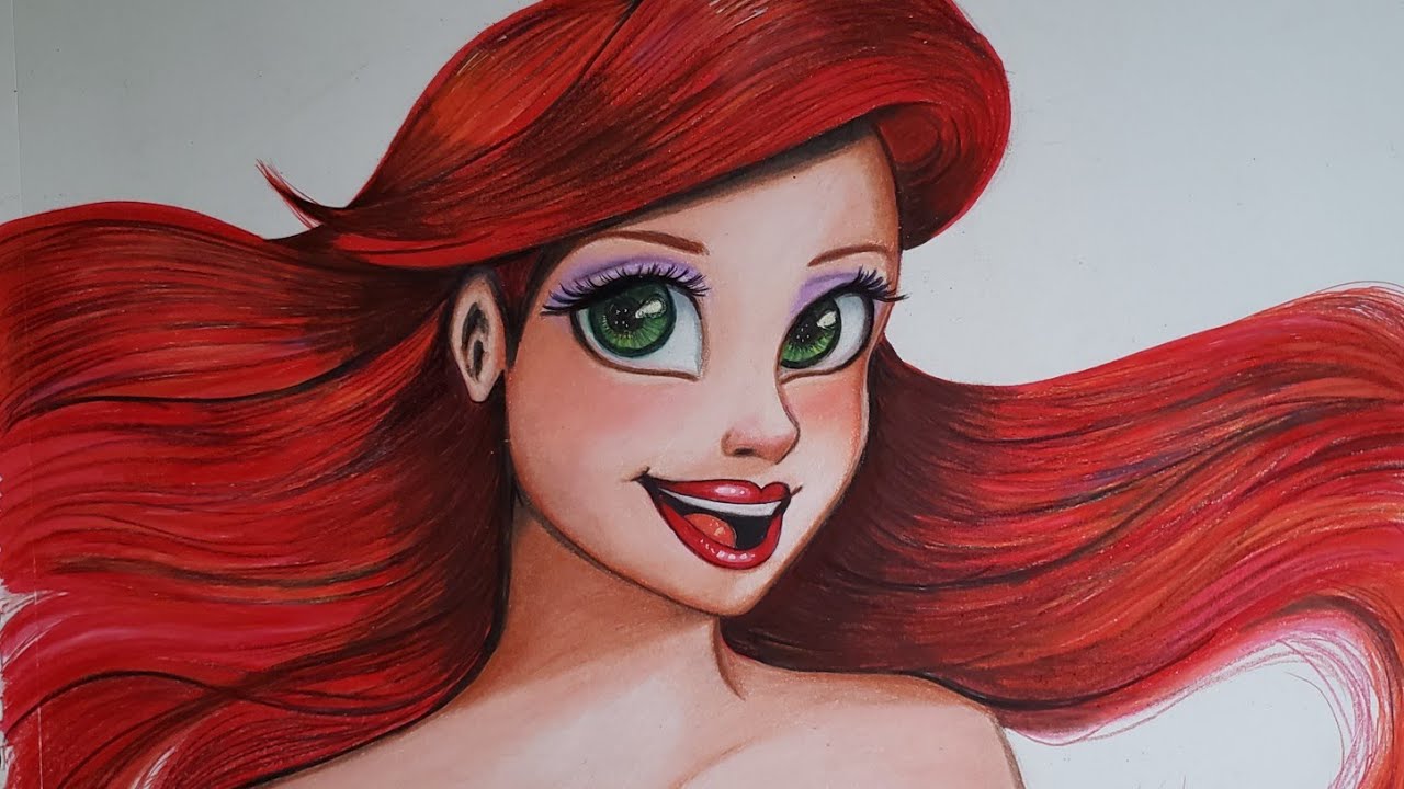 Como Dibujar La Sirenita Ariel. Desde el boceto. - thptnganamst.edu.vn