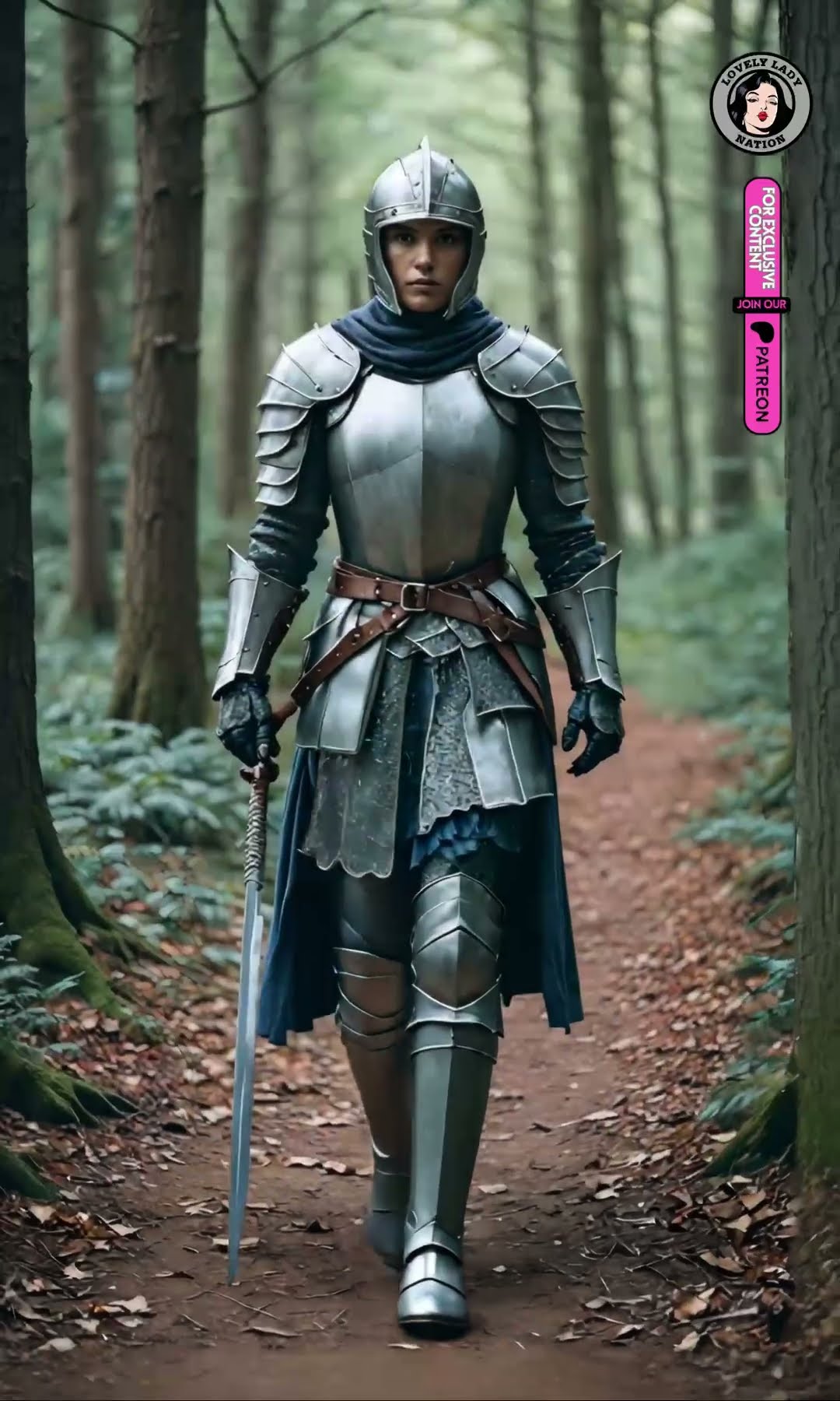 Mystical female knights walking in the forest vol.3 #femalewarrior