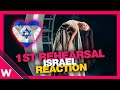 🇮🇱 Israel First Rehearsal (REACTION) Eden Golan "Hurricane" @ Eurovision 2024