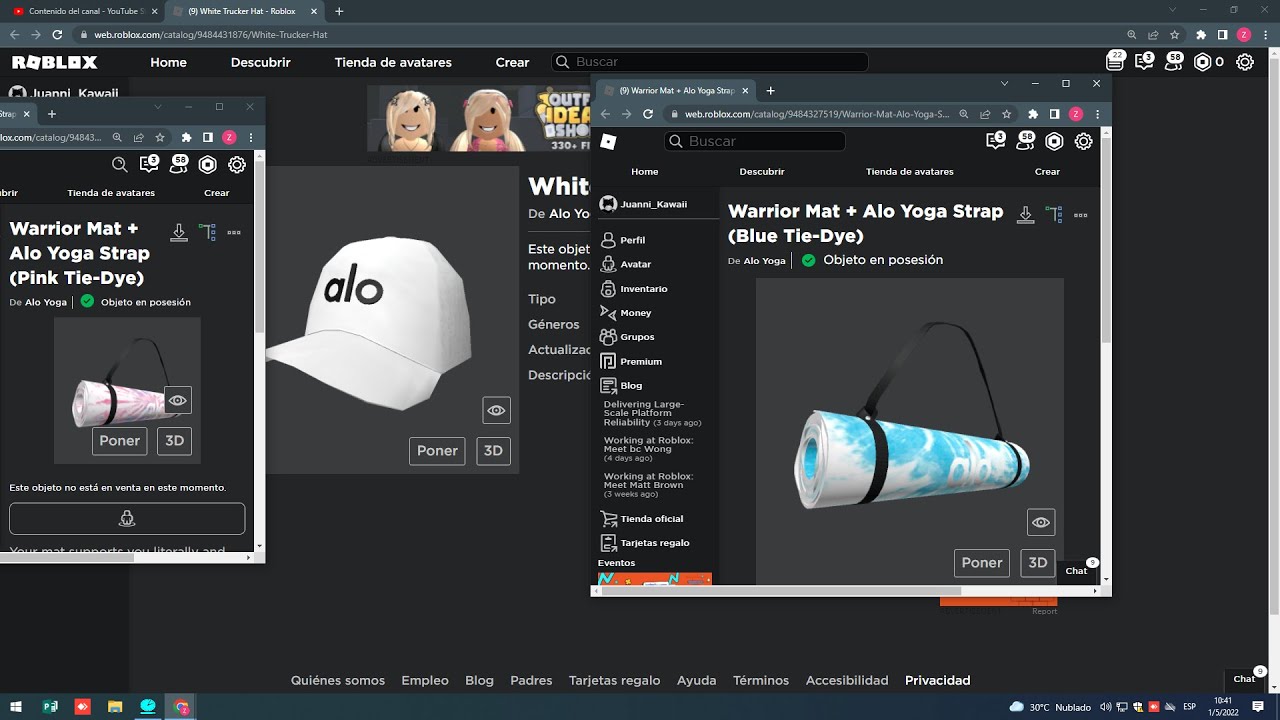 Como Conseguir 3 Items De Alo Yoga En Roblox YouTube 