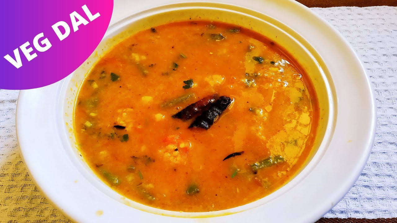 Healthy Veg Dal Recipe Mix Vegetable Dal Recipe Moong Dal Recipe