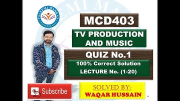 MCD403 quiz no 1 solution by taleemi markaz part 2